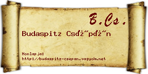 Budaspitz Csépán névjegykártya